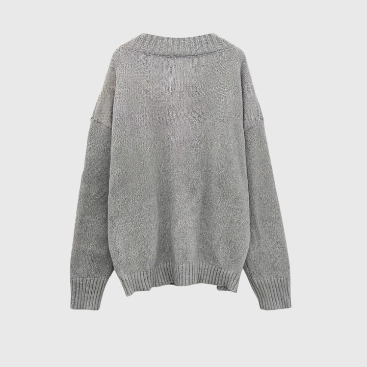 Carole - V-Neck Knitted Sweater