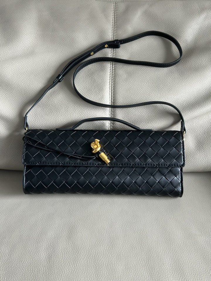 Camila | Luxe Slim Woven Clutch