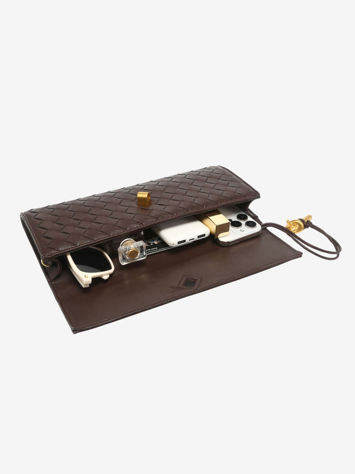 Camila | Luxe Slim Woven Clutch
