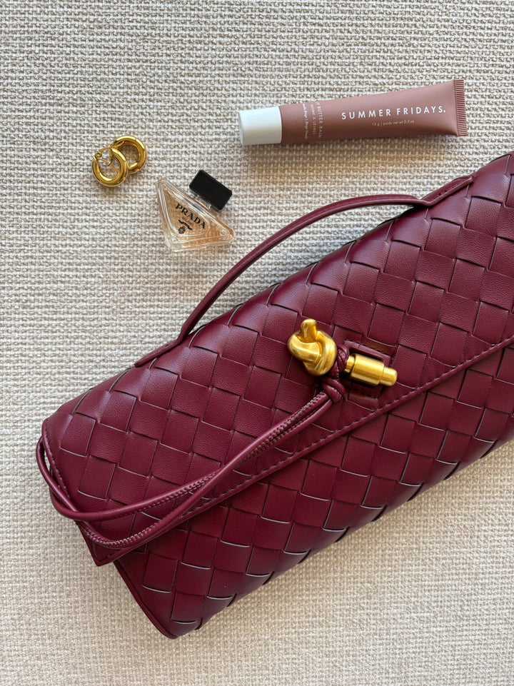 Camila | Luxe Slim Woven Clutch