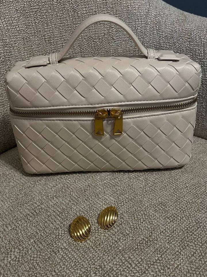 Juliette | Polished Structured Woven Bag