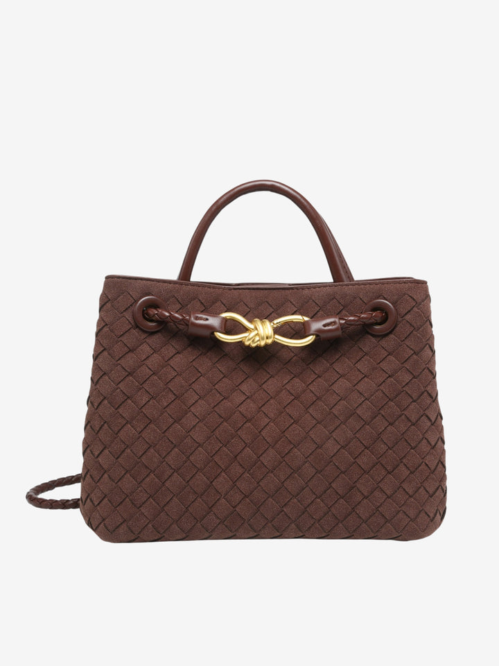 Malia | Textured Compact Woven Crossbody