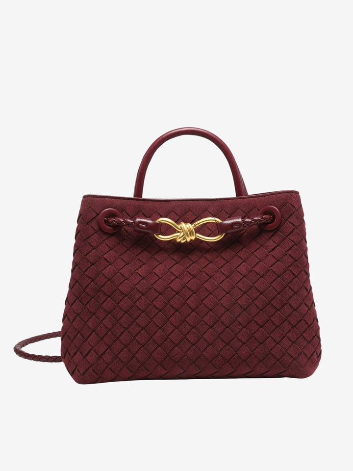 Malia | Textured Compact Woven Crossbody