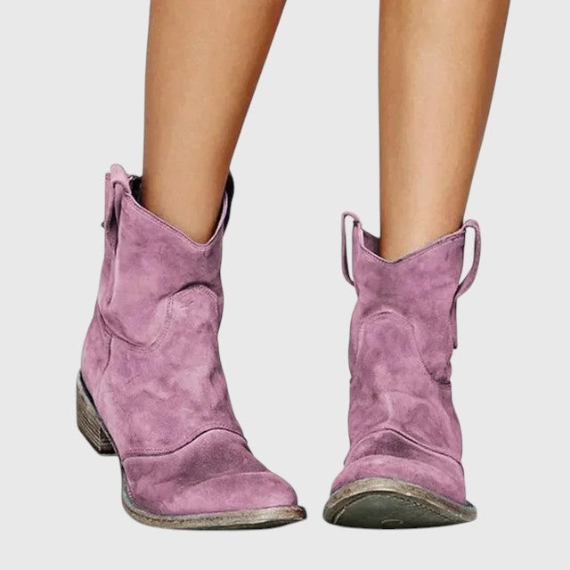 Leanne – Vintage Cowboy Ankle Boots