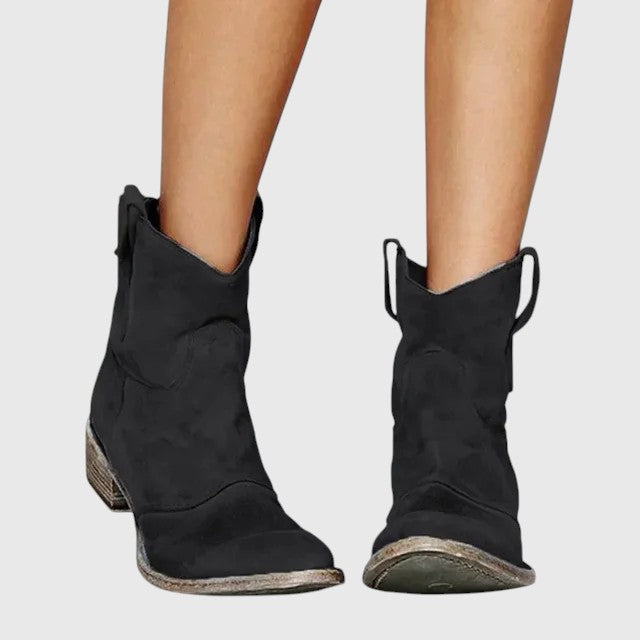 Leanne – Vintage Cowboy Ankle Boots
