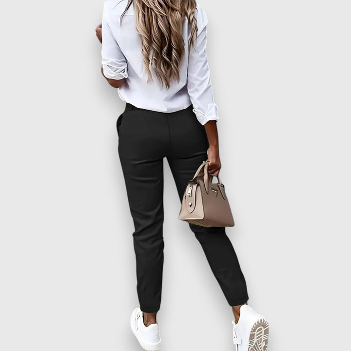 Isabel – Elegant High-Waist Trousers